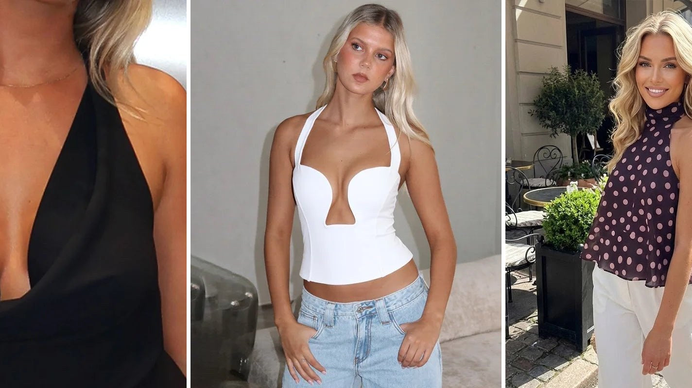 The Halter Neck: Summer's Most Directional Shoulder