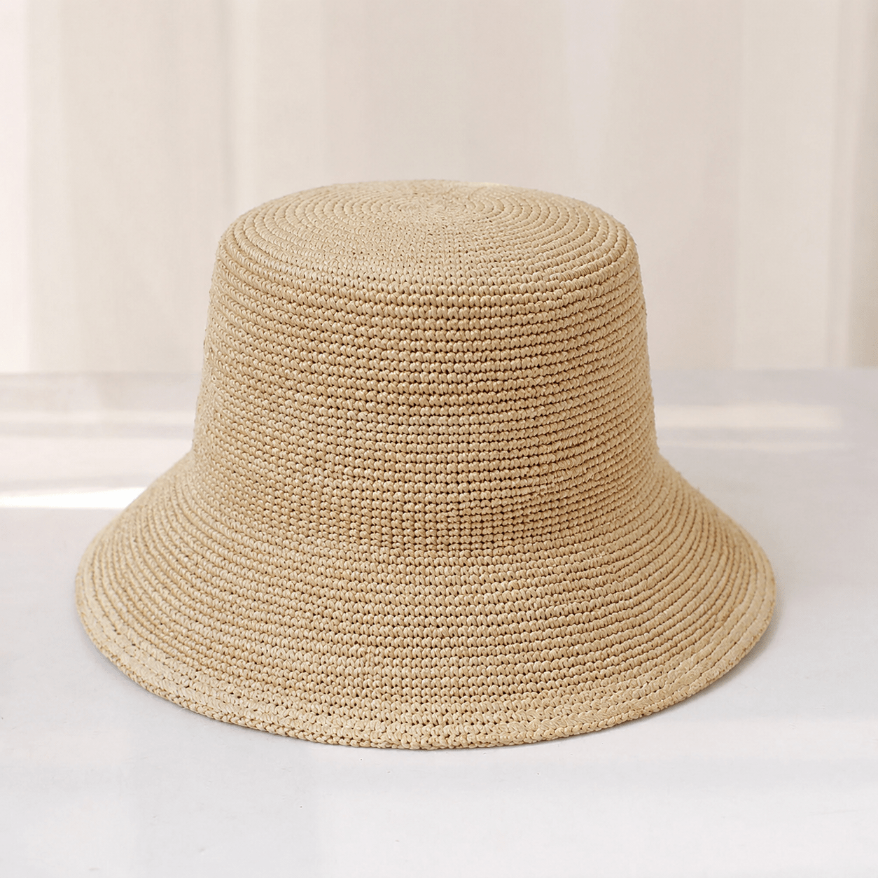 SOERA Ariel Raffia Bucket Hat - Accessories - SOERA-571075-LIG-5658CM-54595 Light Beige 56-58 cm
