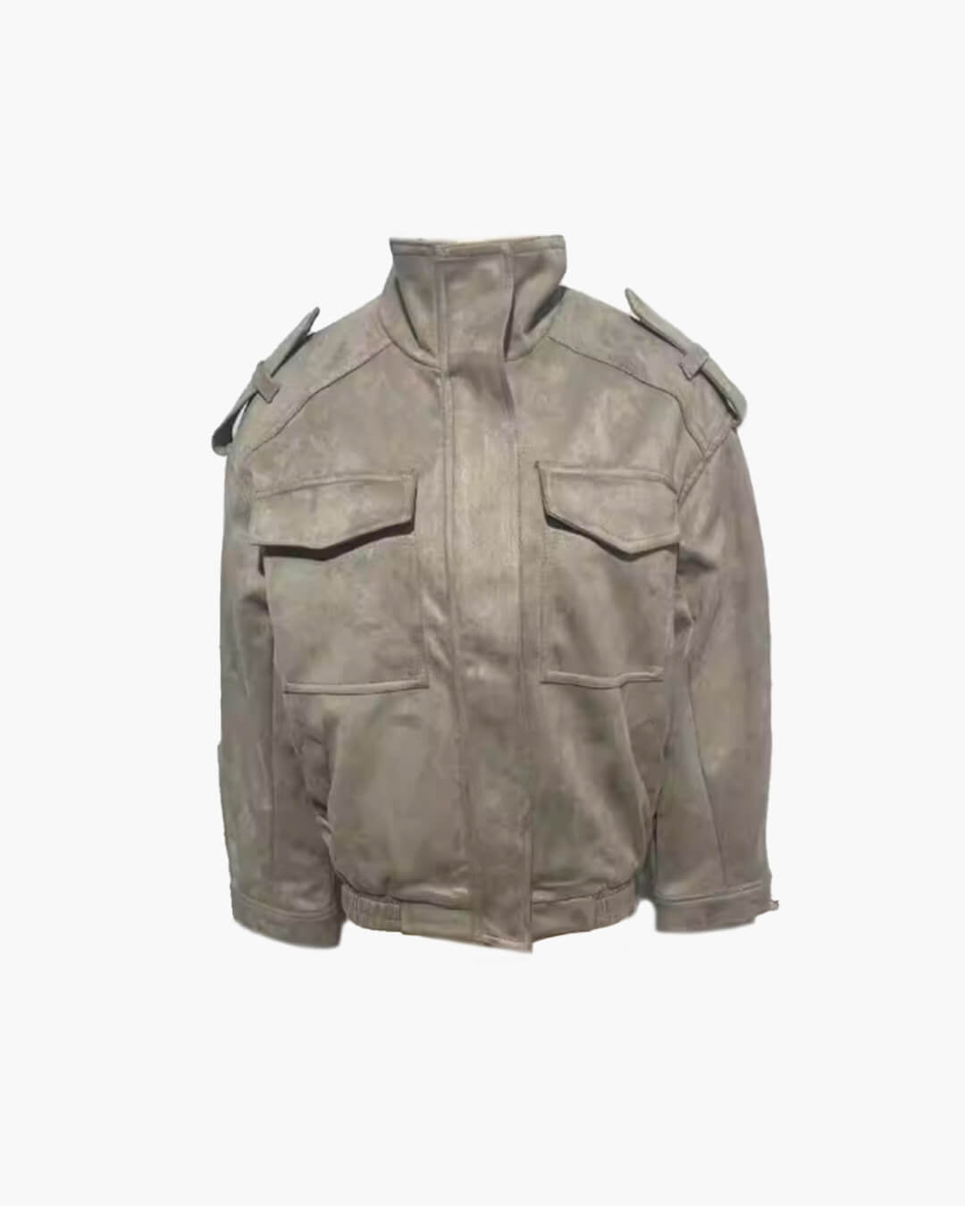 SOERA Charice High-Neck Suede Jacket - Coats & Jackets - xK1774004001183403591 Sand S