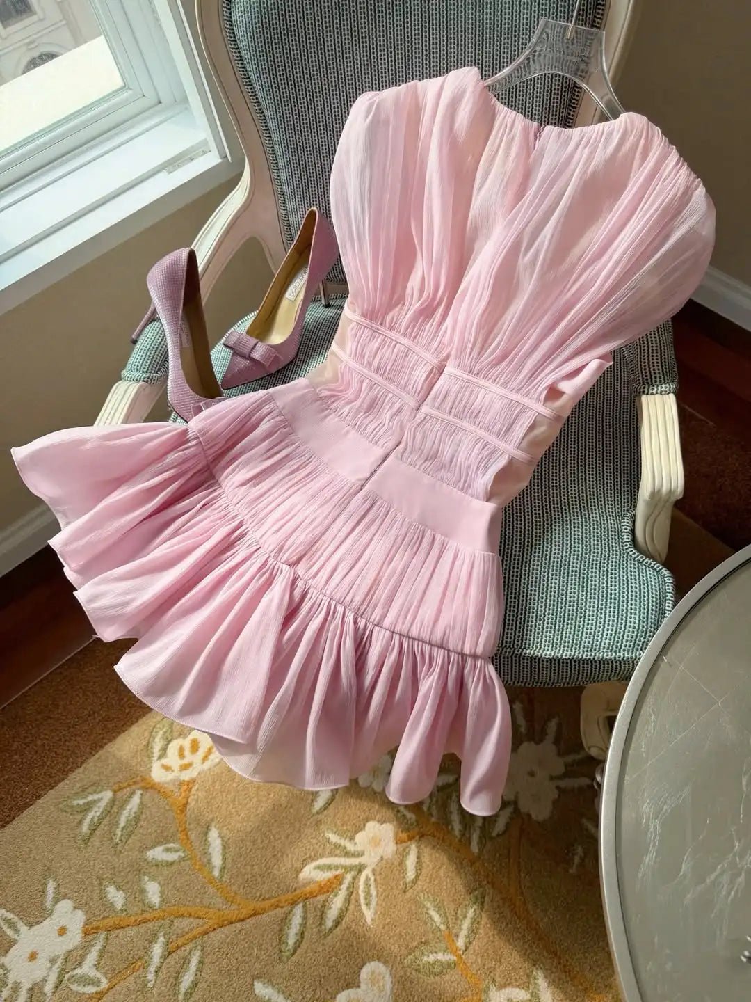 SOERA Bianca Ruffled V - Neck Cocktail Dress - Dress - L