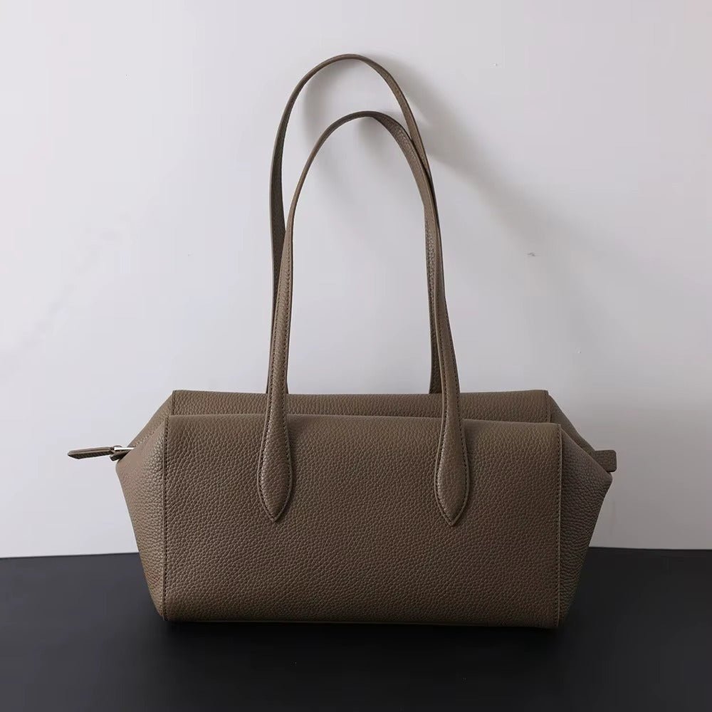 SOERA Elena Genuine Leather Tote Bag - Handbags - Brown 30