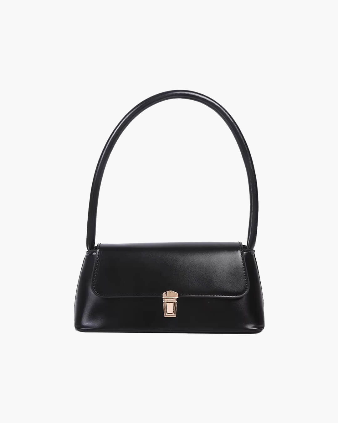 SOERA Tracy Leather Shoulder Bag - Handbags - 3256806228223707-;VZ1754570365850757893 Black