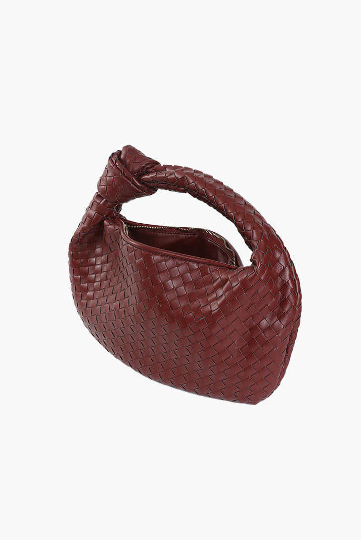 SOERA Woven bag Medium - Handbags - DBAD2-QK170007 Burgundy