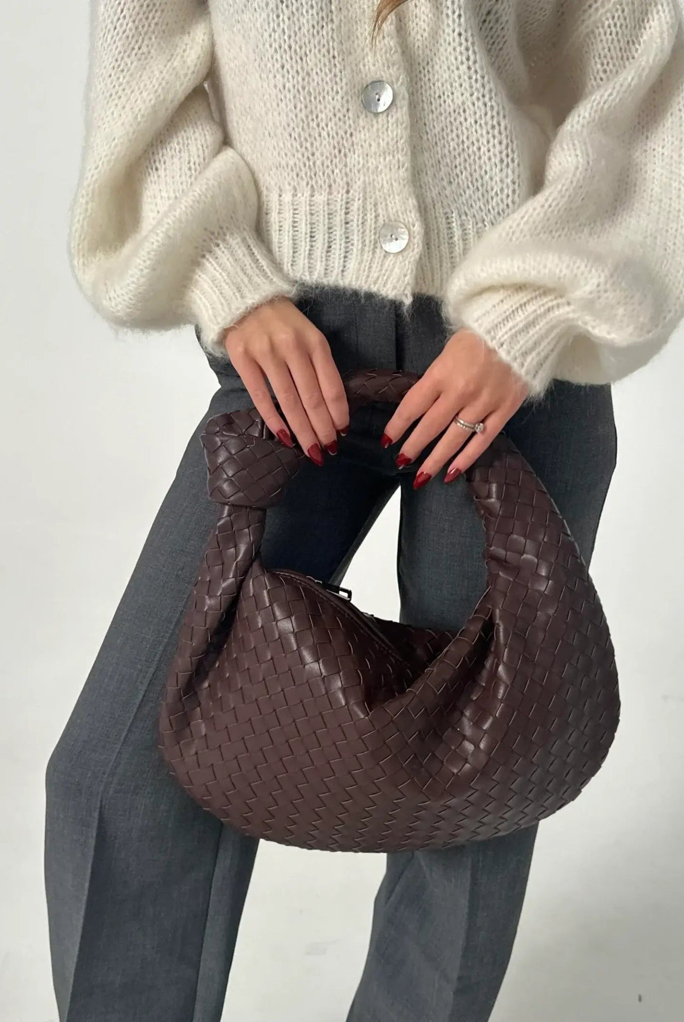 SOERA Woven bag Medium - Handbags - DBAD2-QK170008 Red