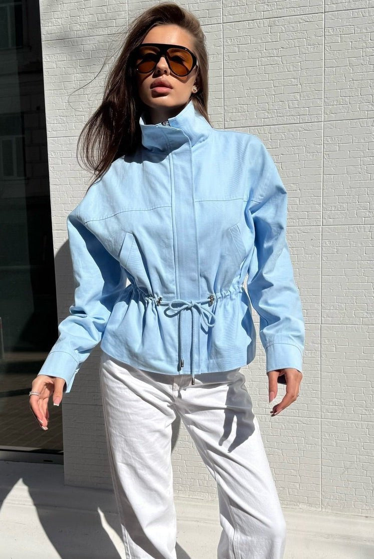 SOERA Esther Stand Collar Jacket - Jacket - SOERA-381763-BLU-S-58147 Blue S