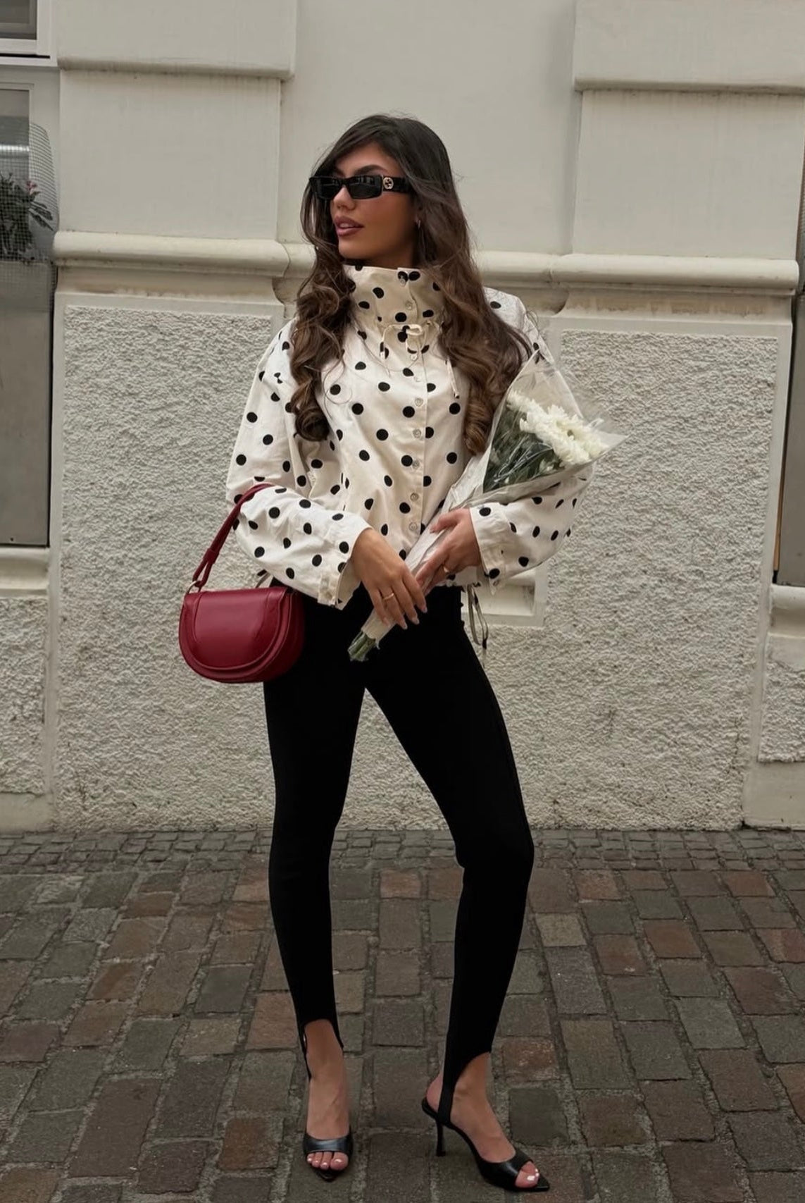 SOERA Presley Polka Dot Puff Sleeve Jacket - Jacket - SOERA-279811-WHI-S-10083 White S