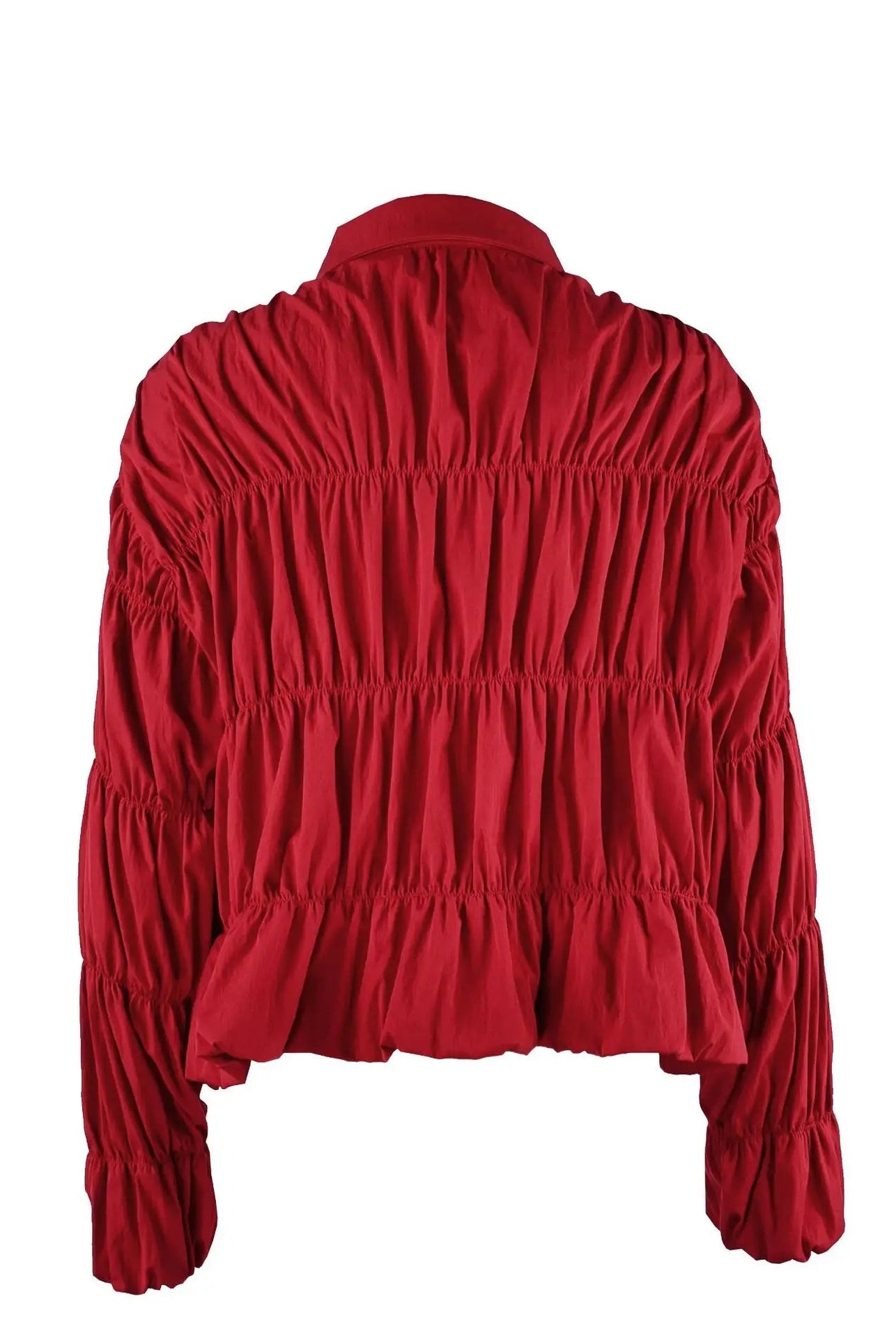 SOERA Sarah Ruched Zip Jacket - Jacket - SOERA-664387-RED-S-85667 Red S