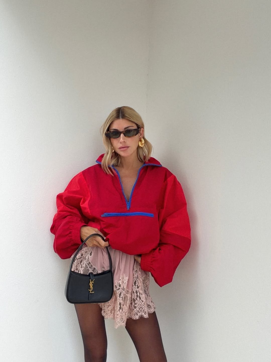 SOERA Margot Half-Zip Windbreaker Jacket - Jackets - SOERA-582275-RED-S-21795 Red S