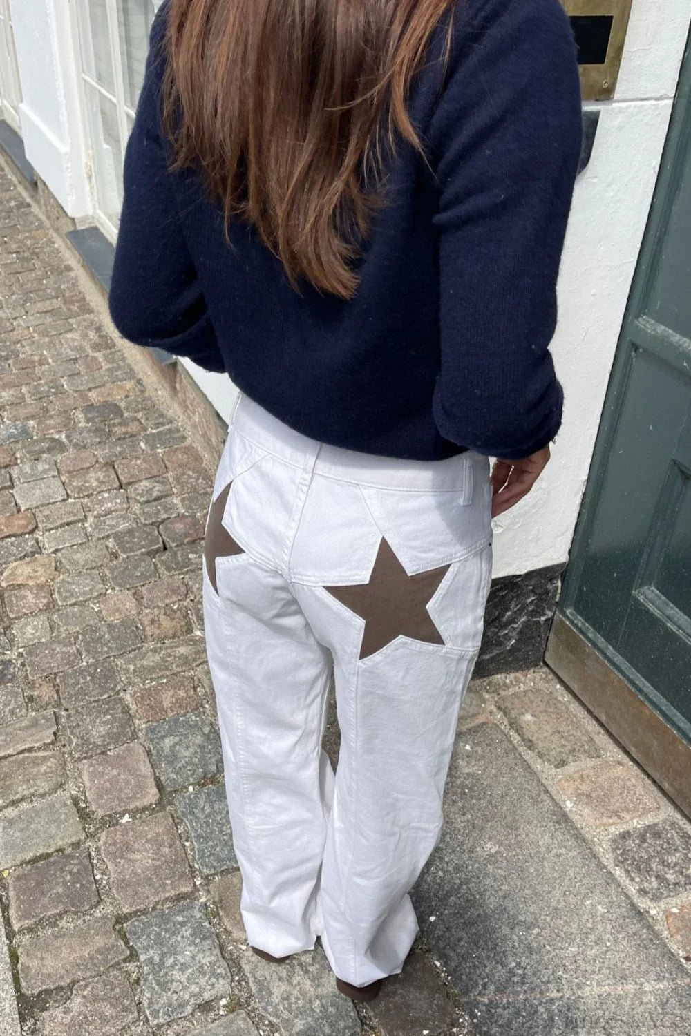 SOERA Charlize Star Patchwork Color - Block Jeans - Pants - White M
