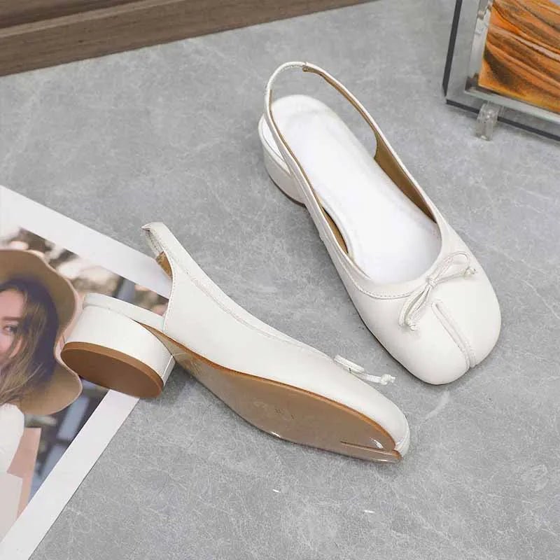 SOERA Beatrice Split-Toe Ballet Mary Jane Heels - Shoes - Black 35