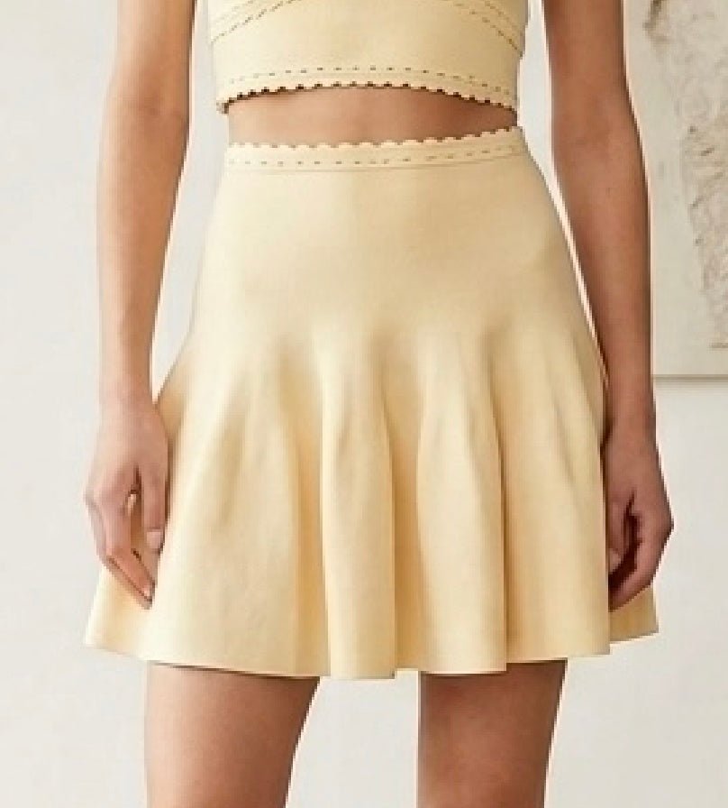 SOERA Ruth Ribbed Knit Skirt Set - Skirt Set - Skirt S