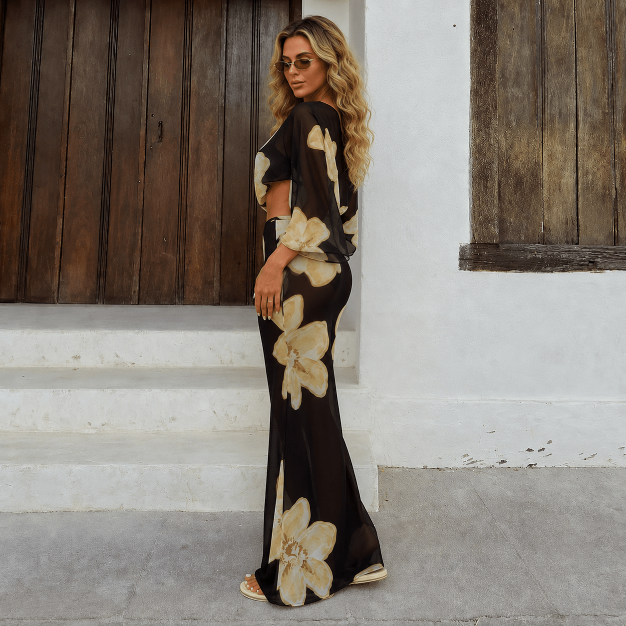 SOERA Sofia Floral Maxi Skirt Set - Skirt - SOERA-266627-FLO-XS-70467 Floral XS