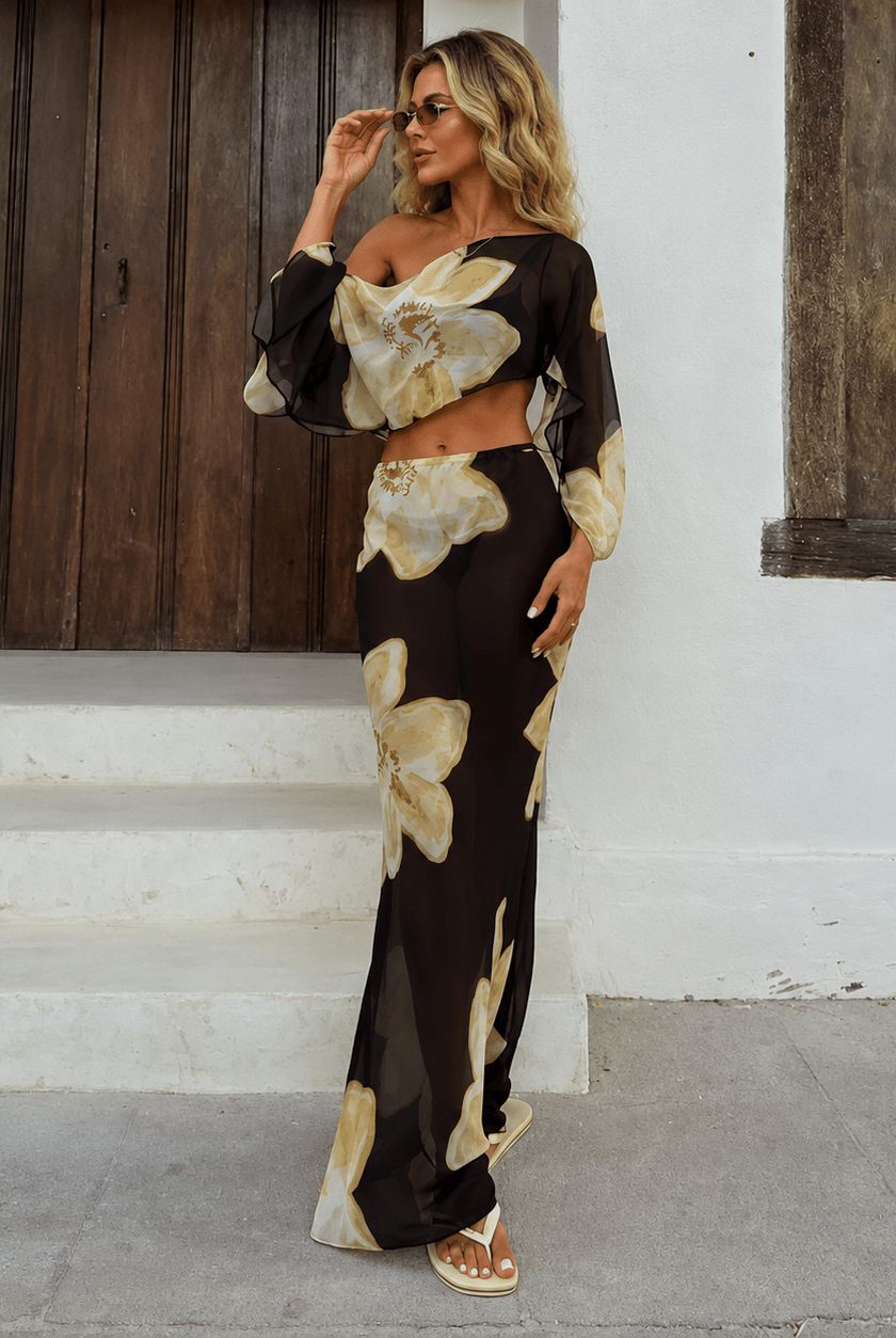 SOERA Sofia Floral Maxi Skirt Set - Skirt - SOERA-266627-FLO-XS-70467 Floral XS