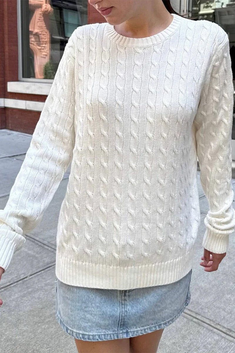 SOERA Karyl Knit Sweater - Sweaters - wF1763304746537287383 White M