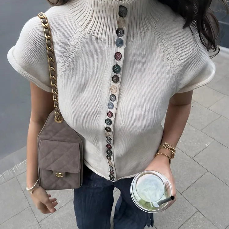 SOERA Nadia Ribbed Knit Cardigan Top - Top - SOERA-758851-BEI-S-92483 Beige S
