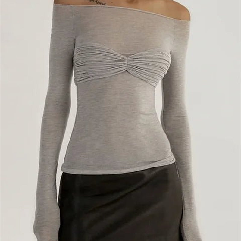 SOERA Sara Mesh Sheer Off-Shoulder Top - Tops - D1-MW459004 black S