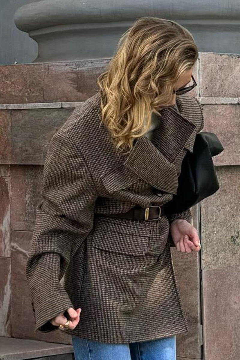 Manteau structuré Anna en tweed