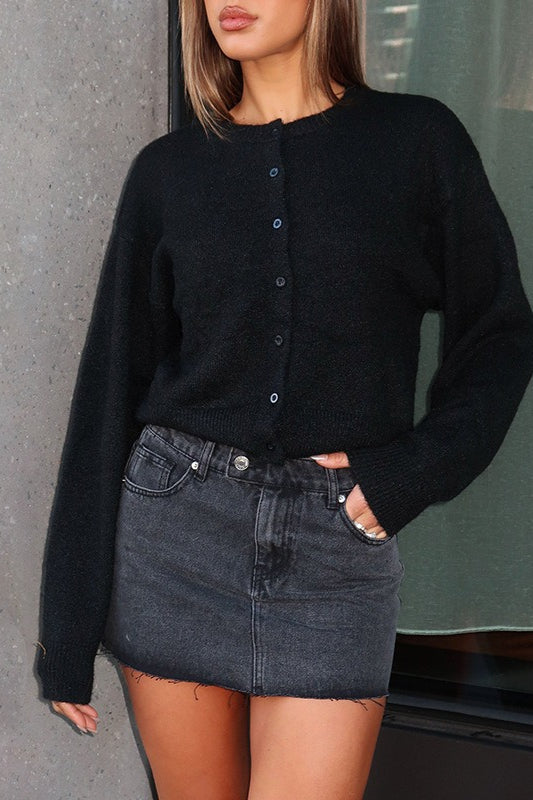 Simone Strickcardigan mit Knopfleiste