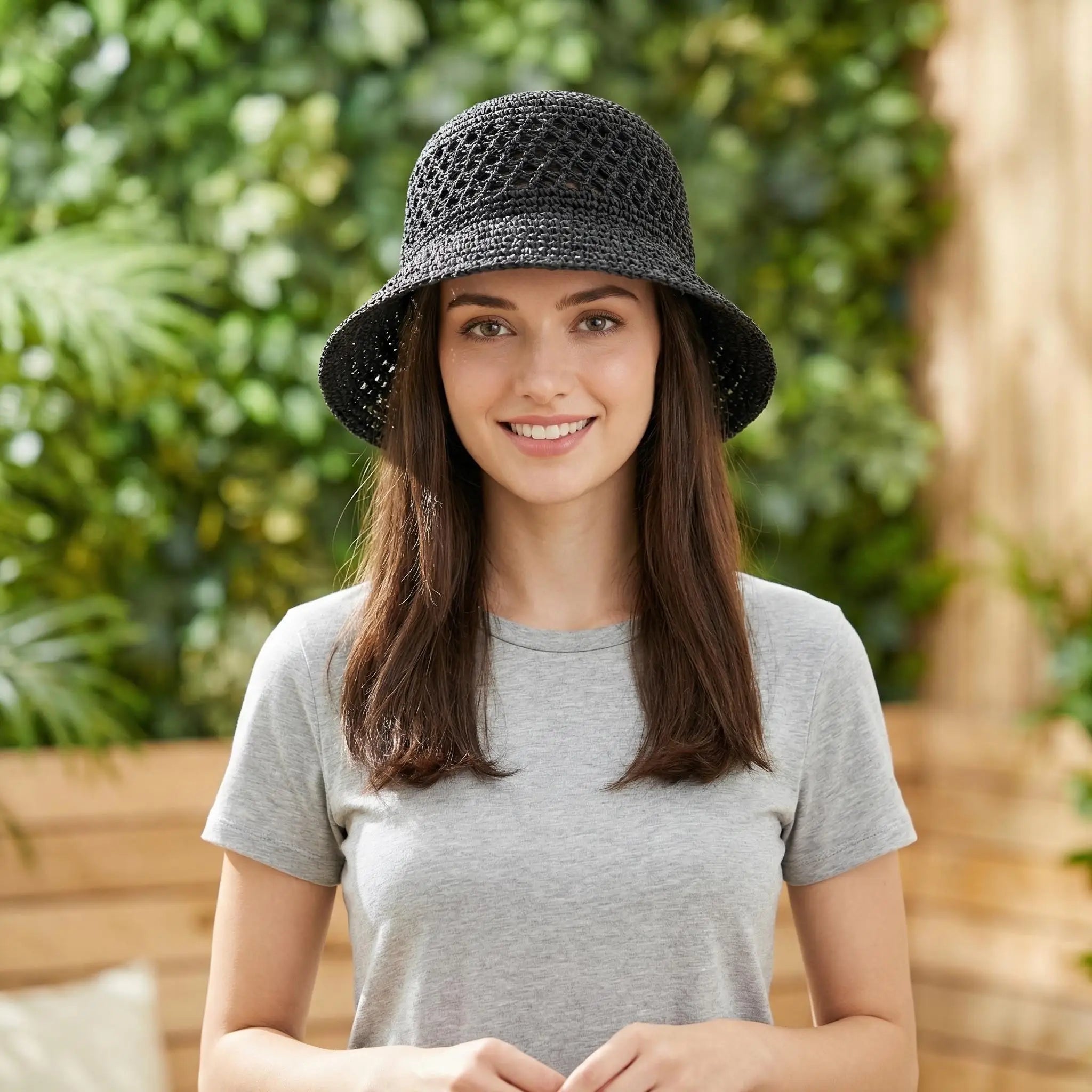 Sombrero bucket elegante Beatrice con protección solar