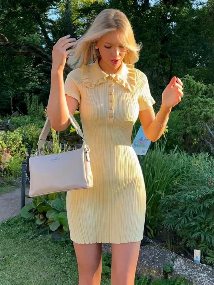 Iris Rüschen-Minikleid