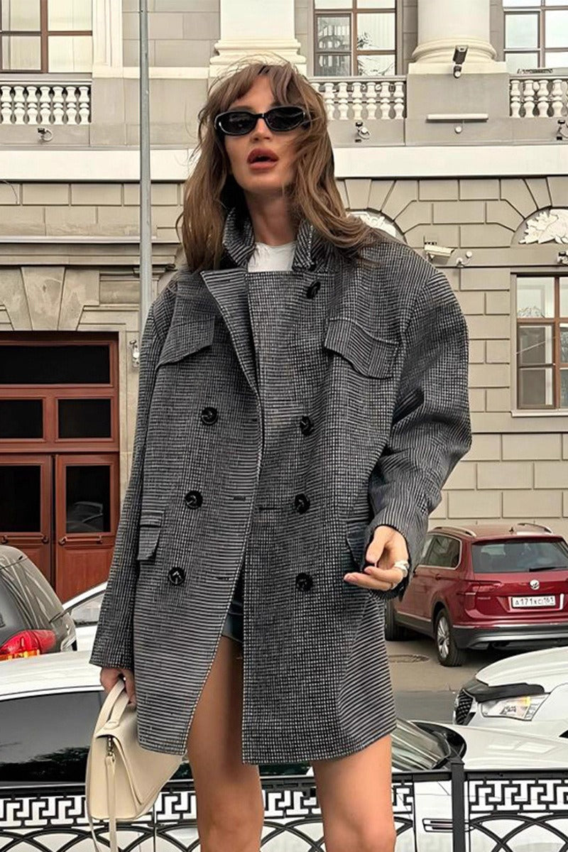 Manteau structuré Anna en tweed