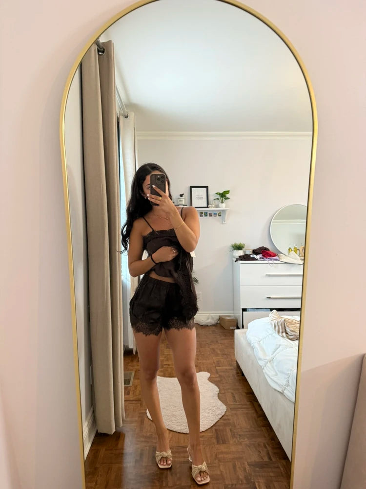 Fiora Satin Shorts