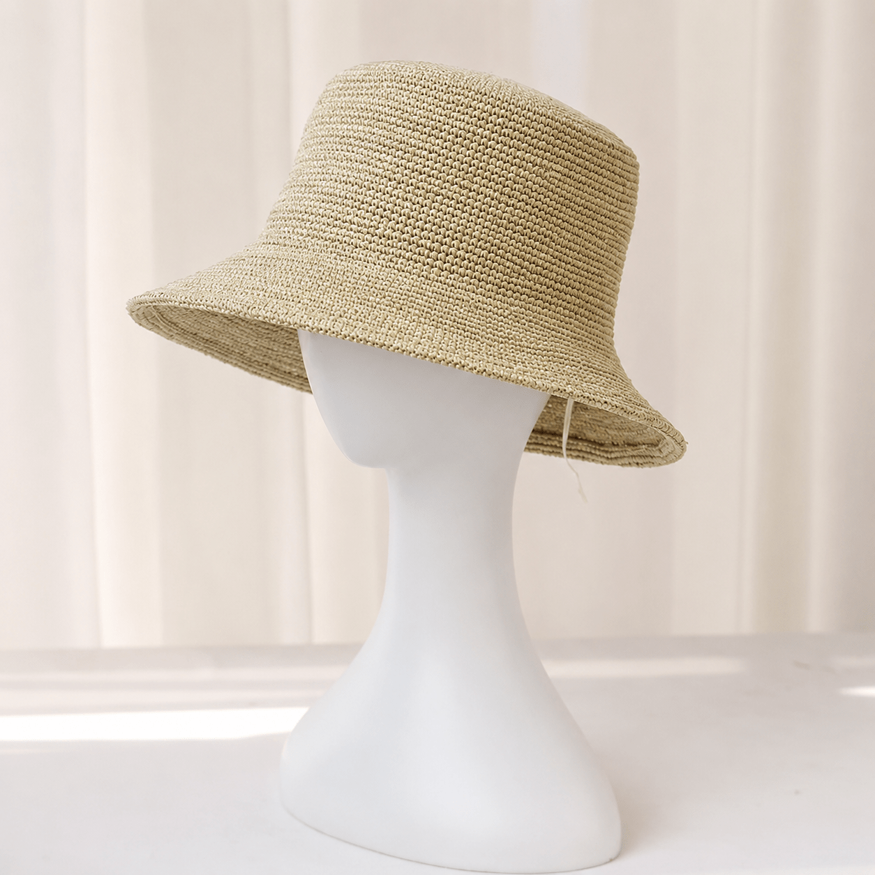 SOERA Ariel Raffia Bucket Hat - Accessories - SOERA-571075-LIG-5658CM-54595 Light Beige 56-58 cm