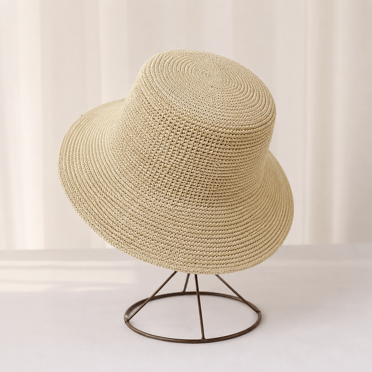 SOERA Ariel Raffia Bucket Hat - Accessories - SOERA-571075-LIG-5658CM-54595 Light Beige 56-58 cm