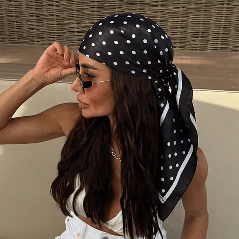 SOERA Sophie Polka Dot Silk Scarf - Accessories - SOERA-165891-BLA-OS-04163 Black