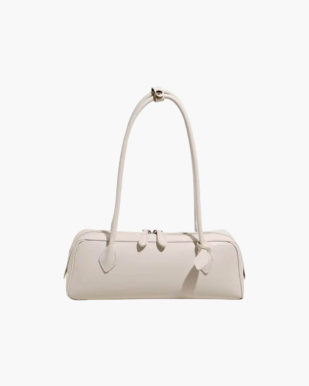 SOERA Ella Vintage Leather Baguette Bag - Bag - SOERA-335683-WHI-OS-34723 White