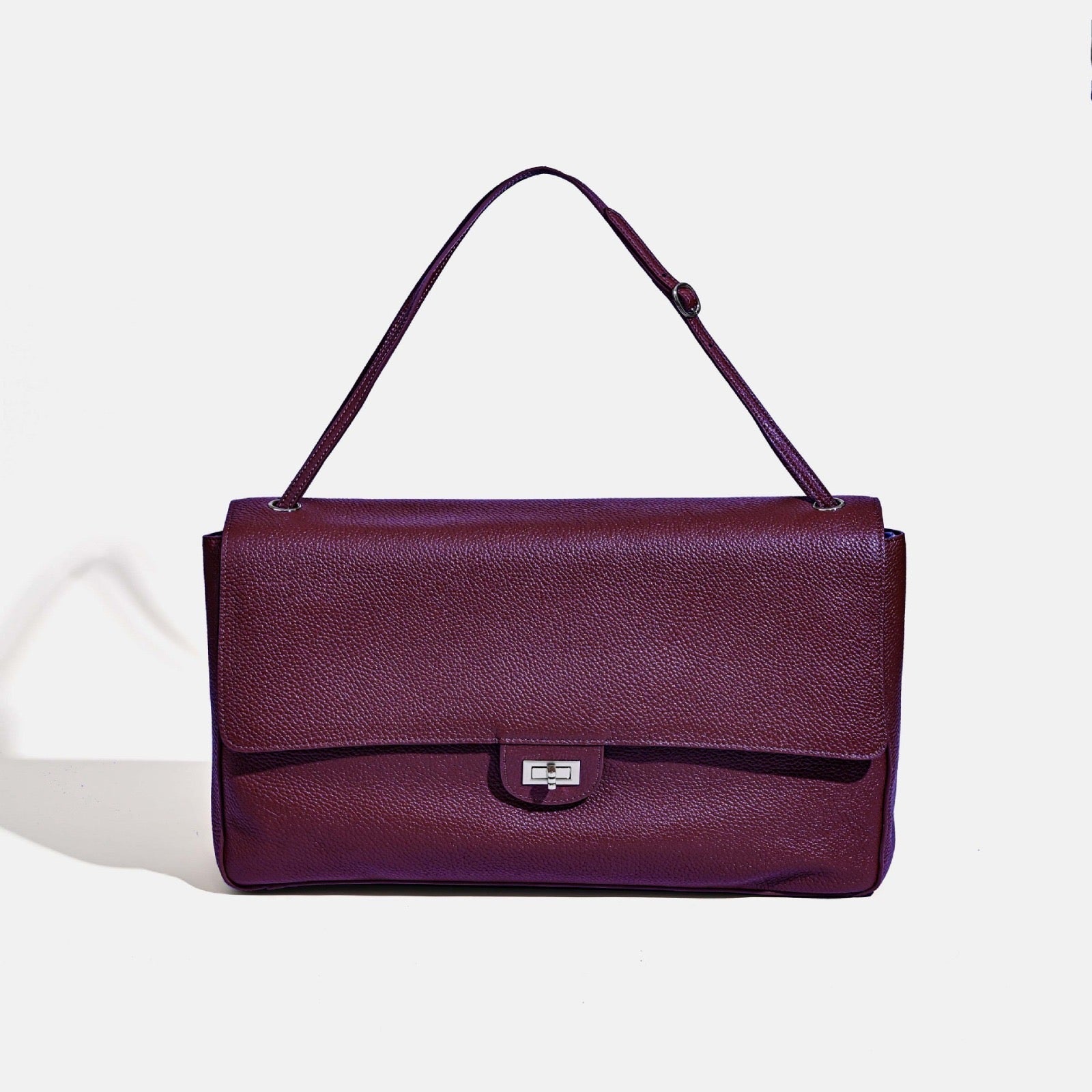 SOERA Miriam Crossbody Leatehr Shopper Bag - Bag -  Small Burgundy