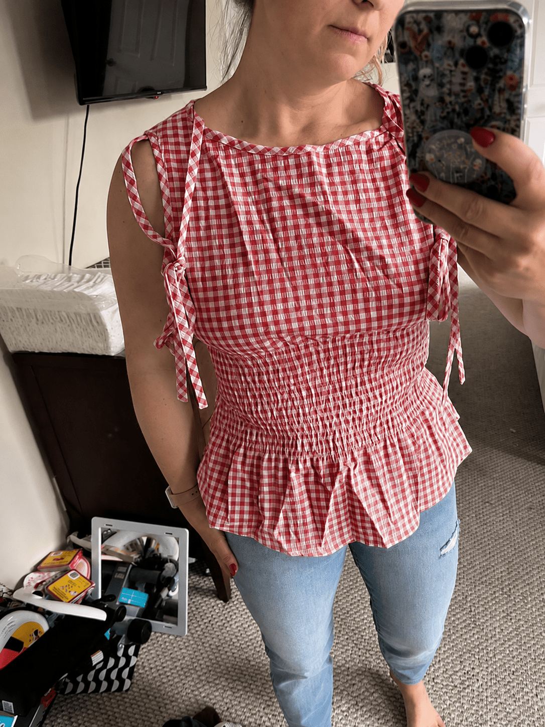 SOERA Audrey Vintage Gingham Blouse - Blouse - SOERA-544835-M-OS-98275 M