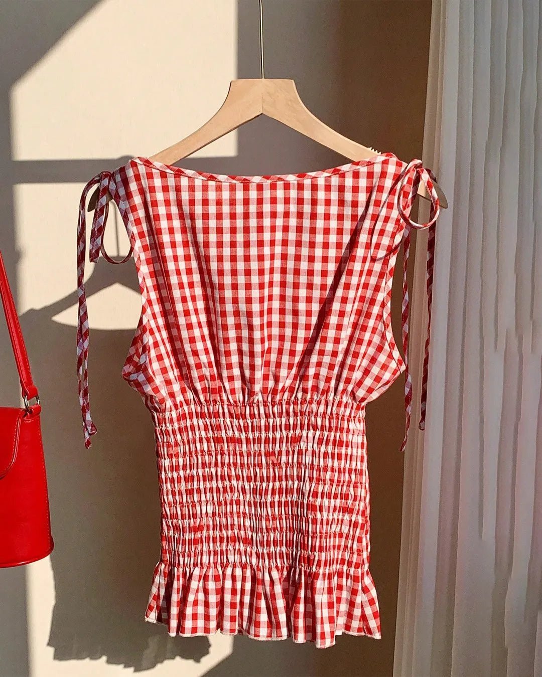 SOERA Audrey Vintage Gingham Blouse - Blouse - SOERA-544835-M-OS-98275 M
