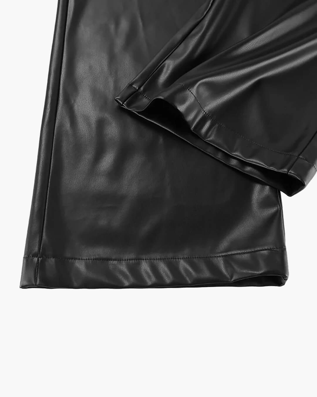 SOERA Ada Wide Leg Leather Pants - Bottoms - Ba1770383550816497182 S
