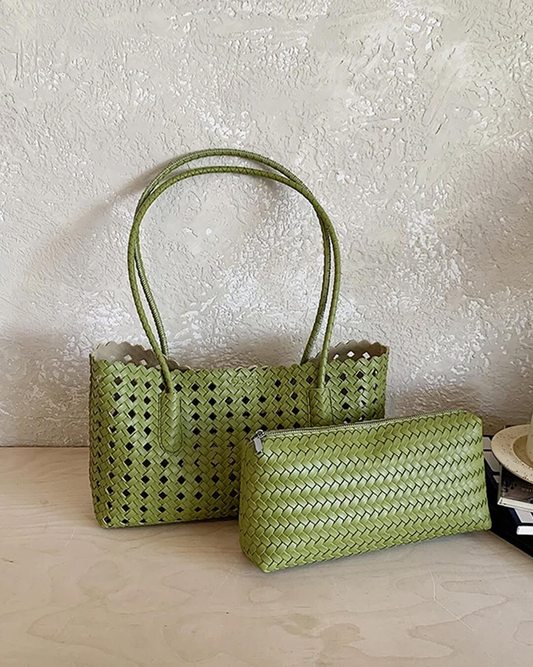 Briana gewebte Strohtasche