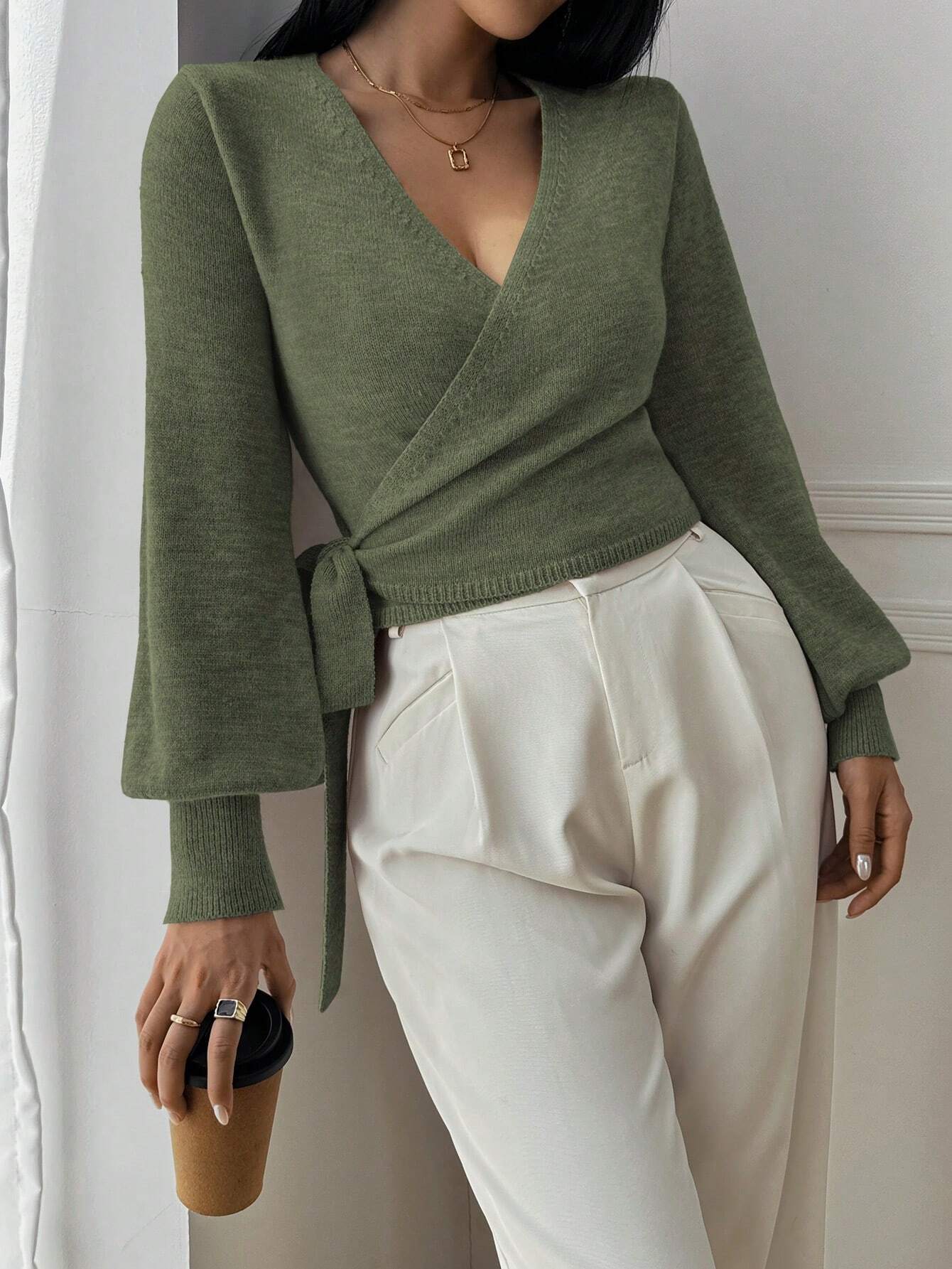 SOERA Diana Knitted Cardigan - Cardigans - sW1760504685434475027 Green S