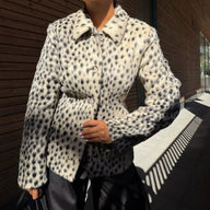 Carmen Leopard Faux Fur Jacket & Skirt Set