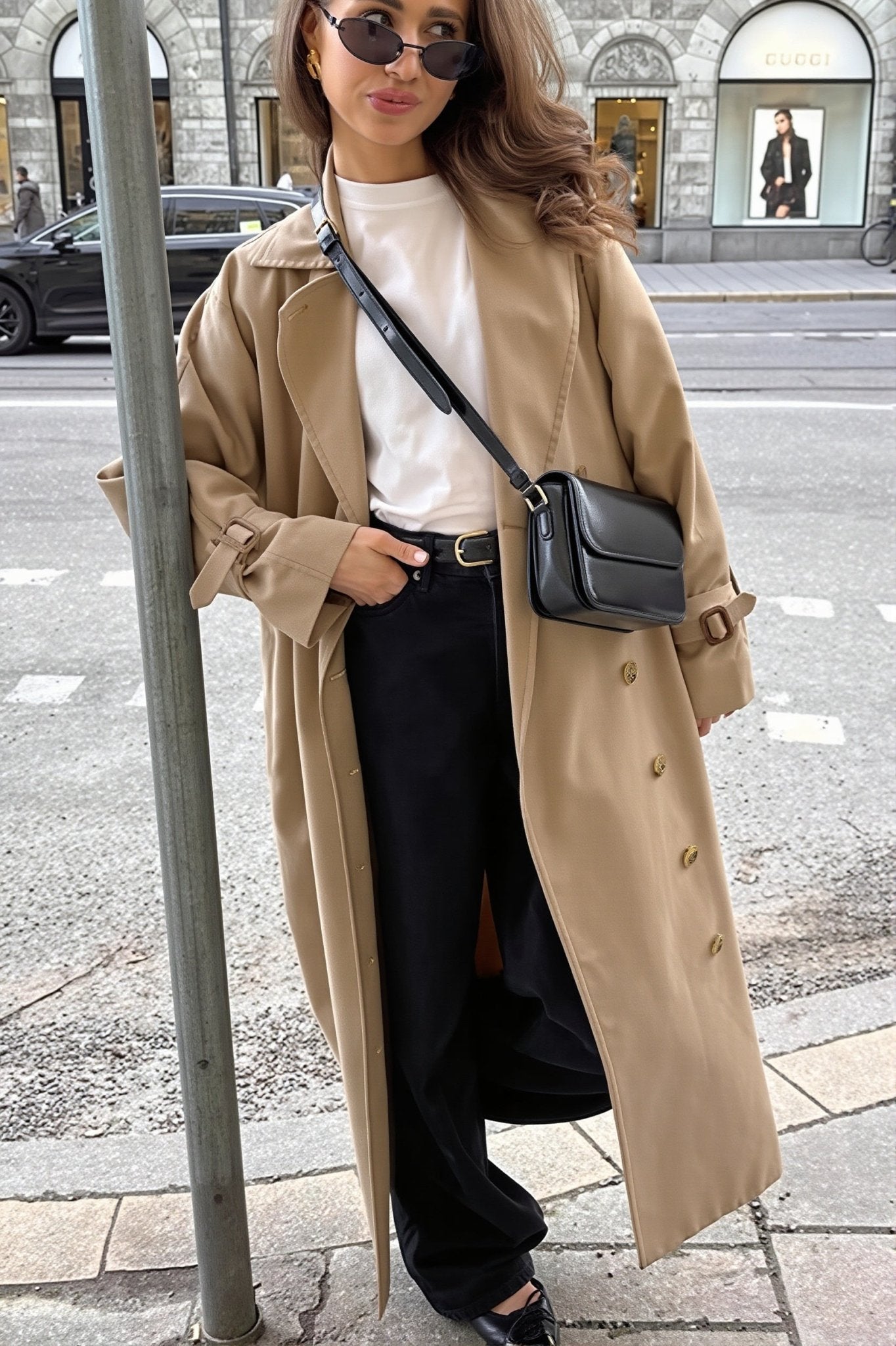 SOERA Melissa Classic Double Breasted Trench Coat - Coat - SOERA-332035-KHA-L-23395 Beige L