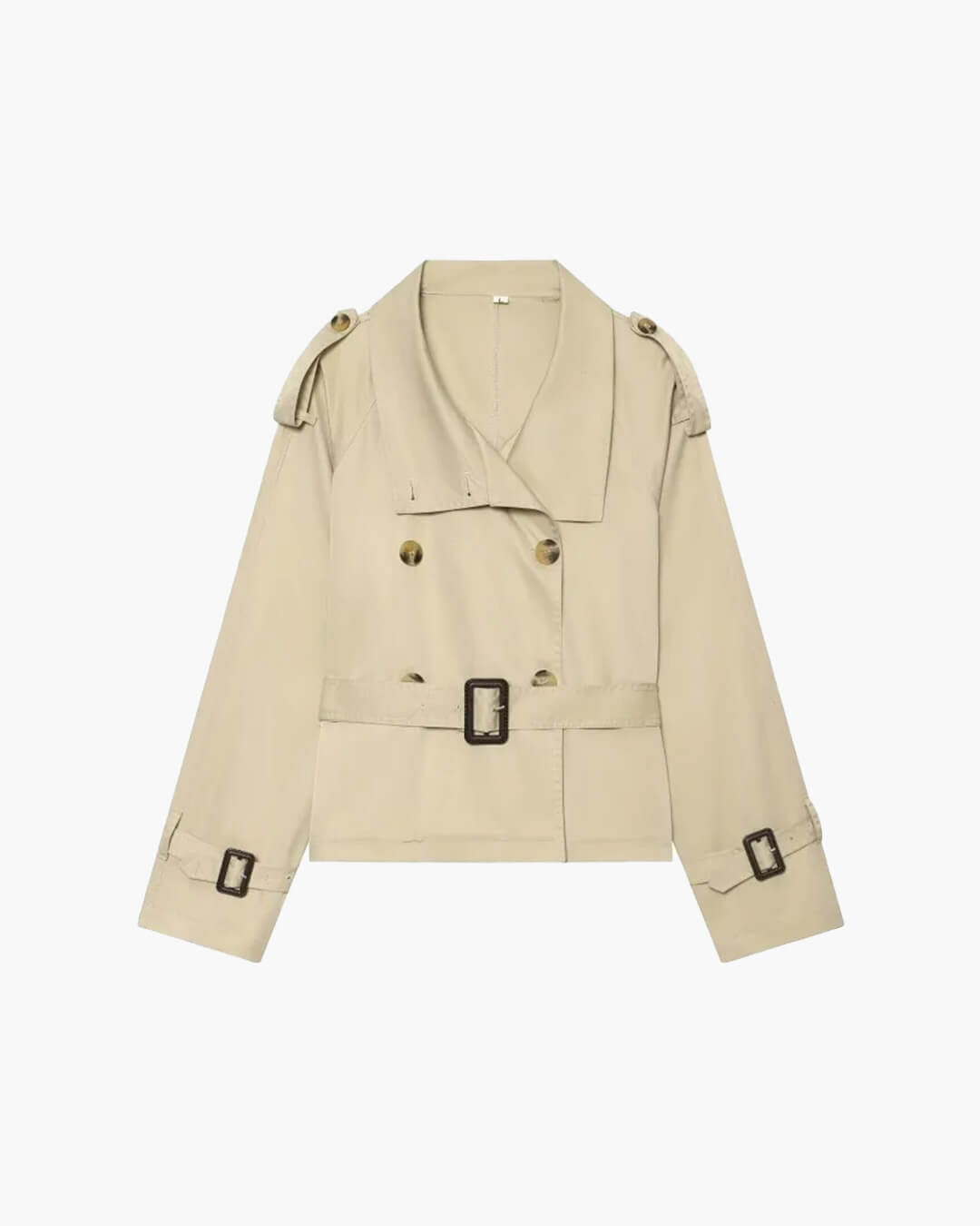SOERA Teresa British Belted Trench Coat - Coat - SOERA-920451-KHA-M-18403 Beige M
