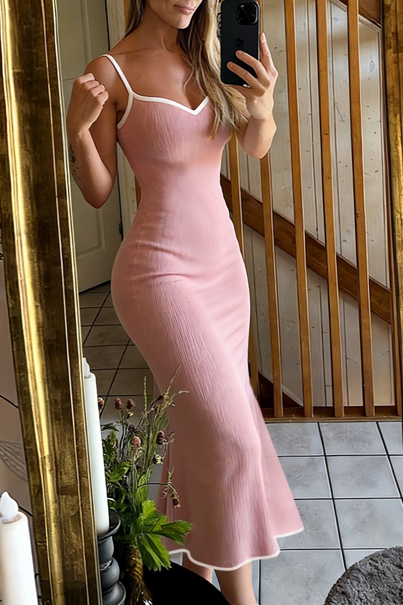 SOERA Bianca Strappy Bodycon Maxi Dress - Dress -  L