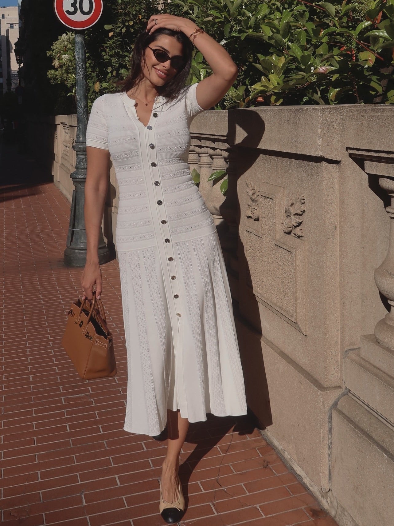 SOERA Fiona Knitted Slim Fit Long Dress - Dress -  White S