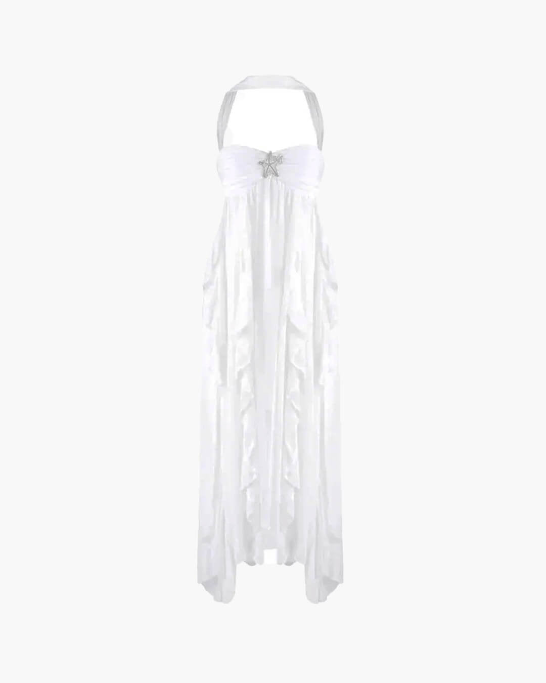 SOERA Harper Strapless Ruffled Maxi Dress - Dress - SOERA-008579-BAB-L-36611 Baby Pink L