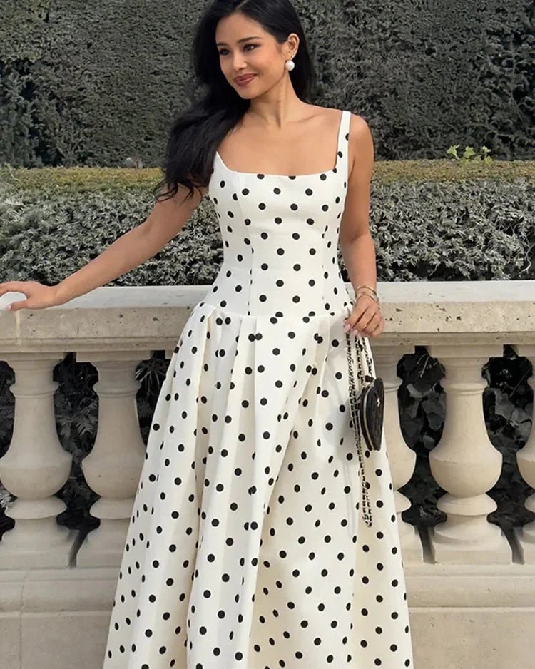 SOERA Jasmine Polka Dot Midi Dress - Dress -  XS