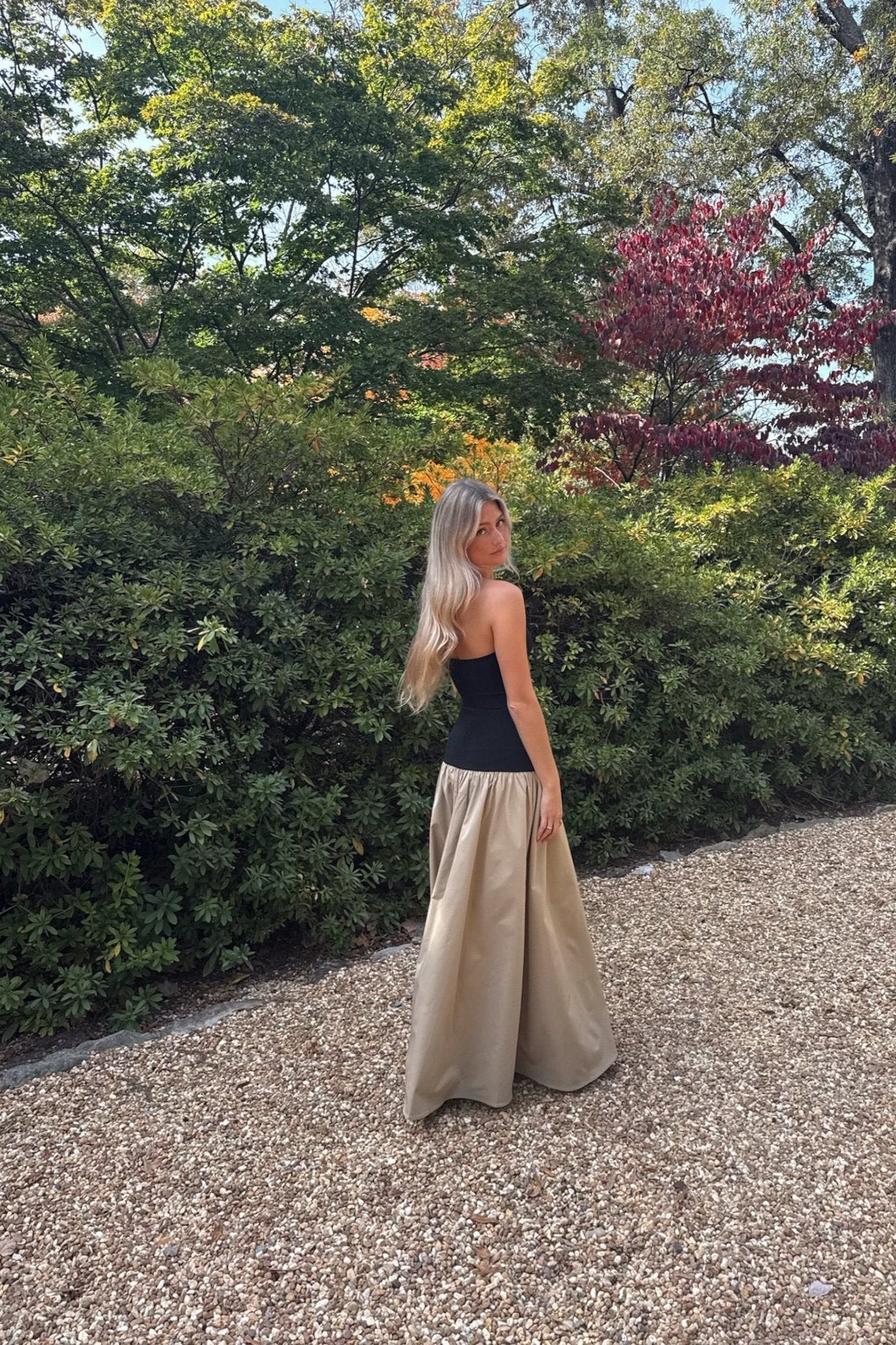 SOERA Sienna Contrast Honor Maxi Dress - Dress - SOERA-284739-NEG-XS-19235 Beige Black XS