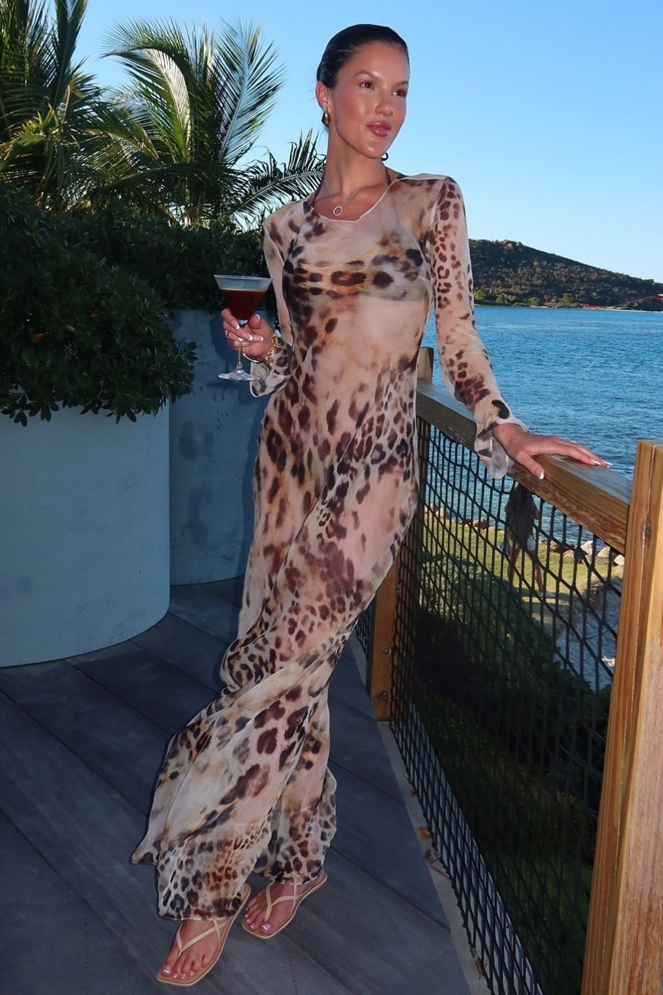 SOERA Sienna Leopard Print Bodycon Maxi Dress - Dress - SOERA-408067-LEO-S-44803 S