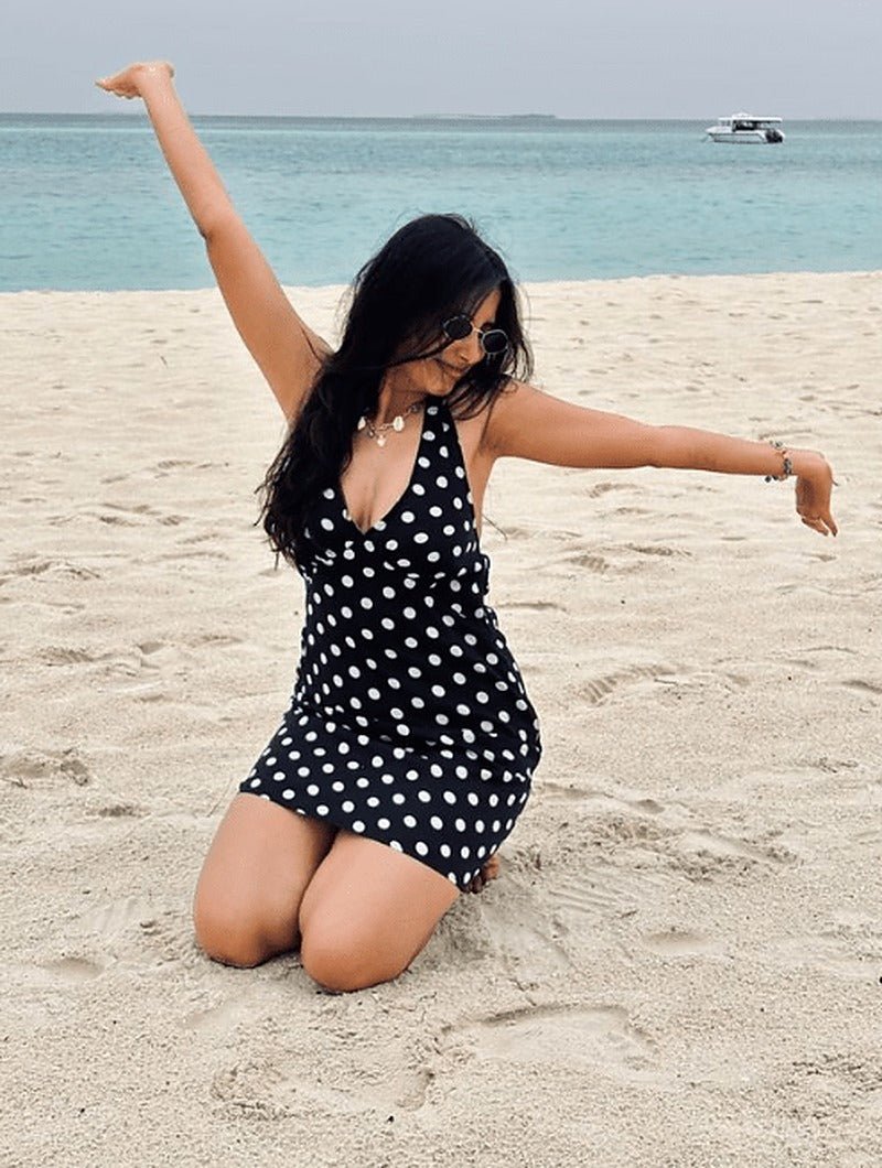 SOERA Sofia Backless Polka Dot Mini Dress - Dress - SOERA-908099-DEF-S-22211 S