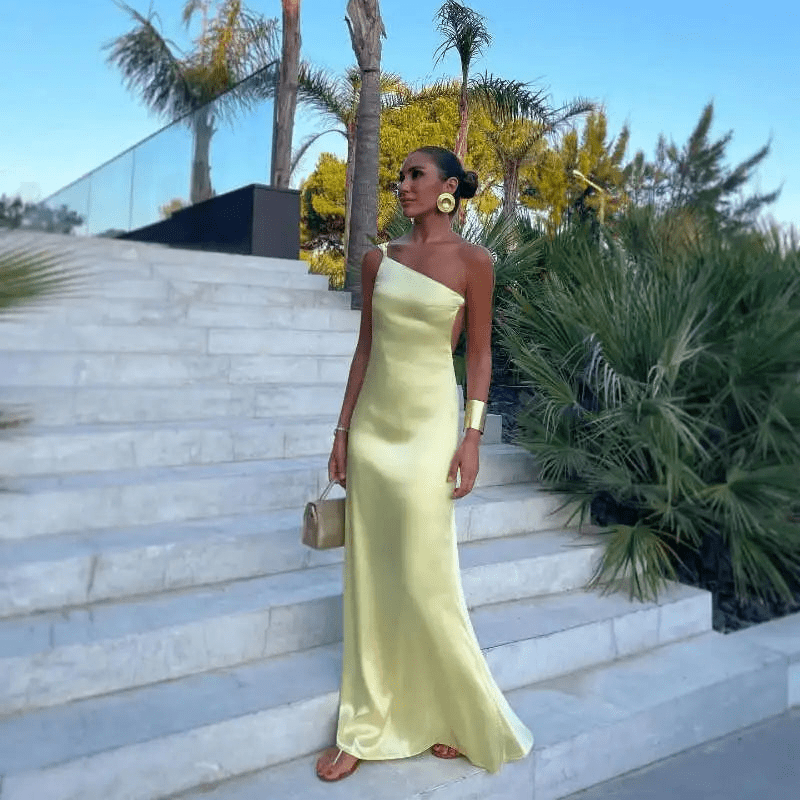 SOERA Sofia One-Shoulder Silk Evening Gown - Dress - SOERA-468995-DEF-OS-78852 M