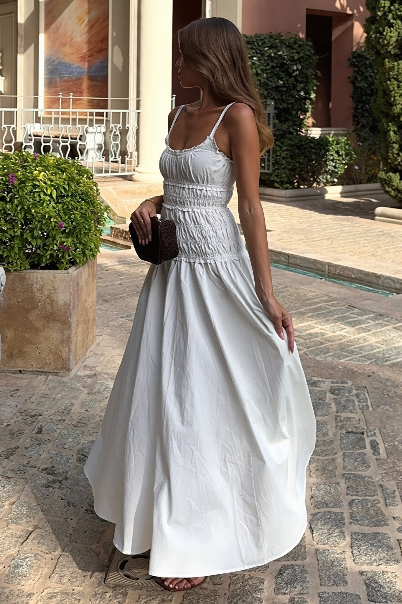 Aishrin Square Neck Bodycon Maxi Dress – SOERA