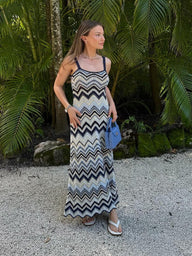 Vestido cubridor Bianca de crochet con abertura