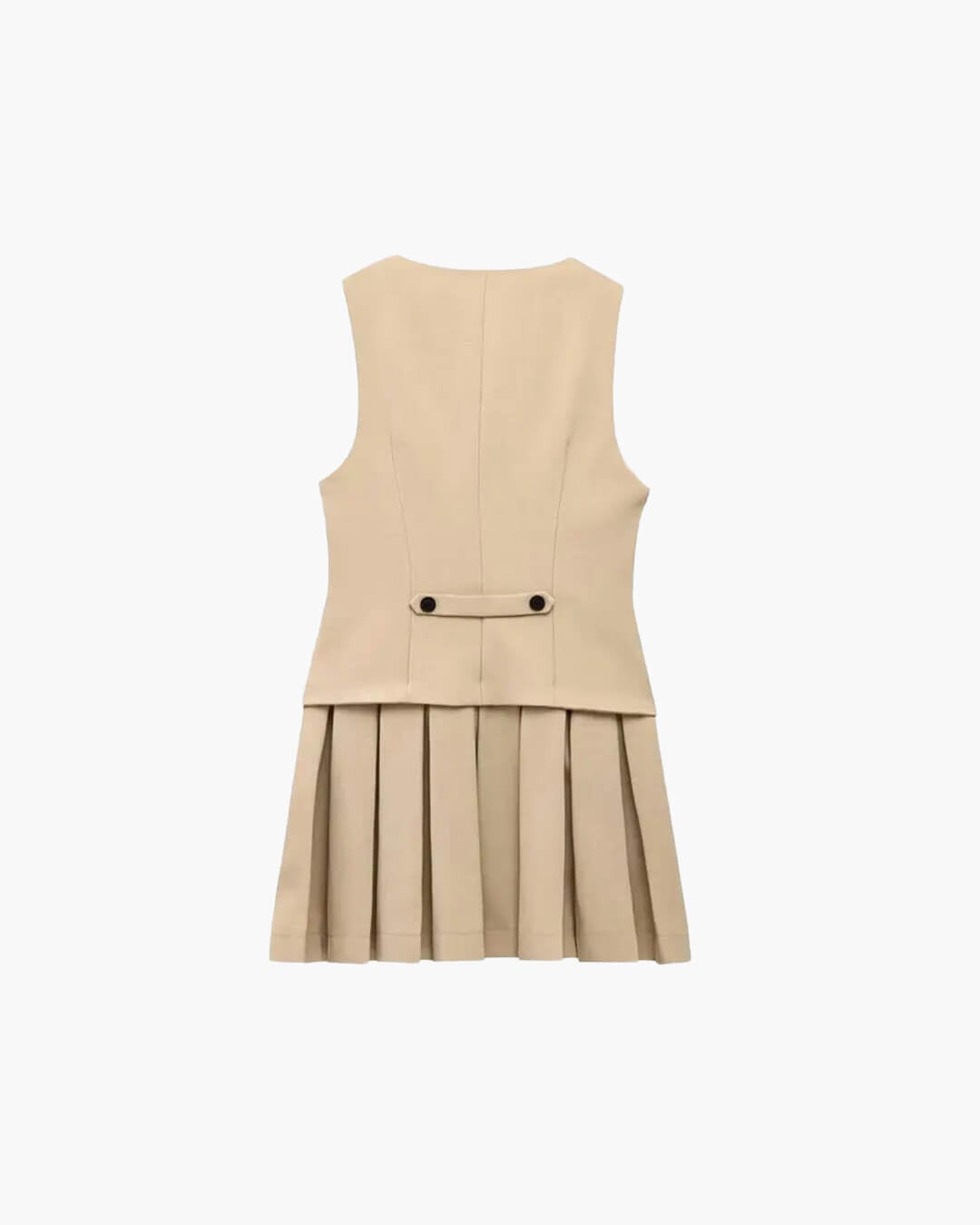 SOERA Cheryl Sleeveless Pleated Mini Dress - Dresses - 1005008467921776-;Pk1772135168789603495 Black XS